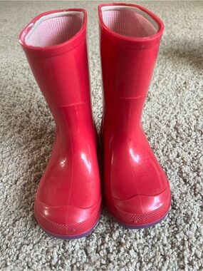 Toddler rain boots pink size 5-6
